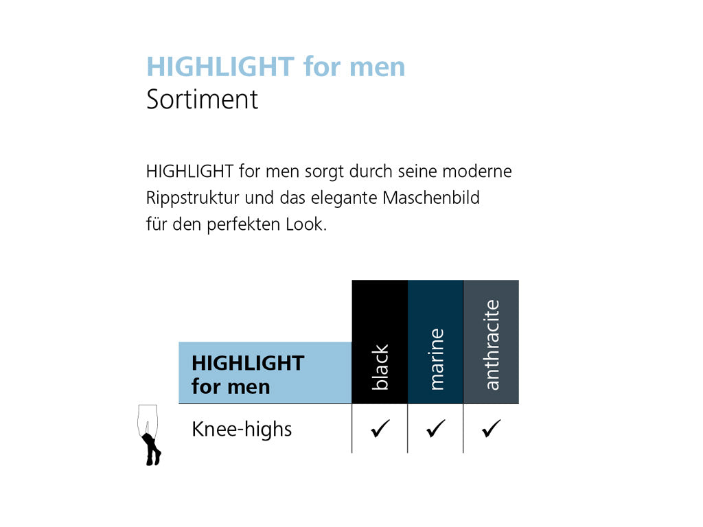 Sigvaris Knee-highs A-D Highlight for Men