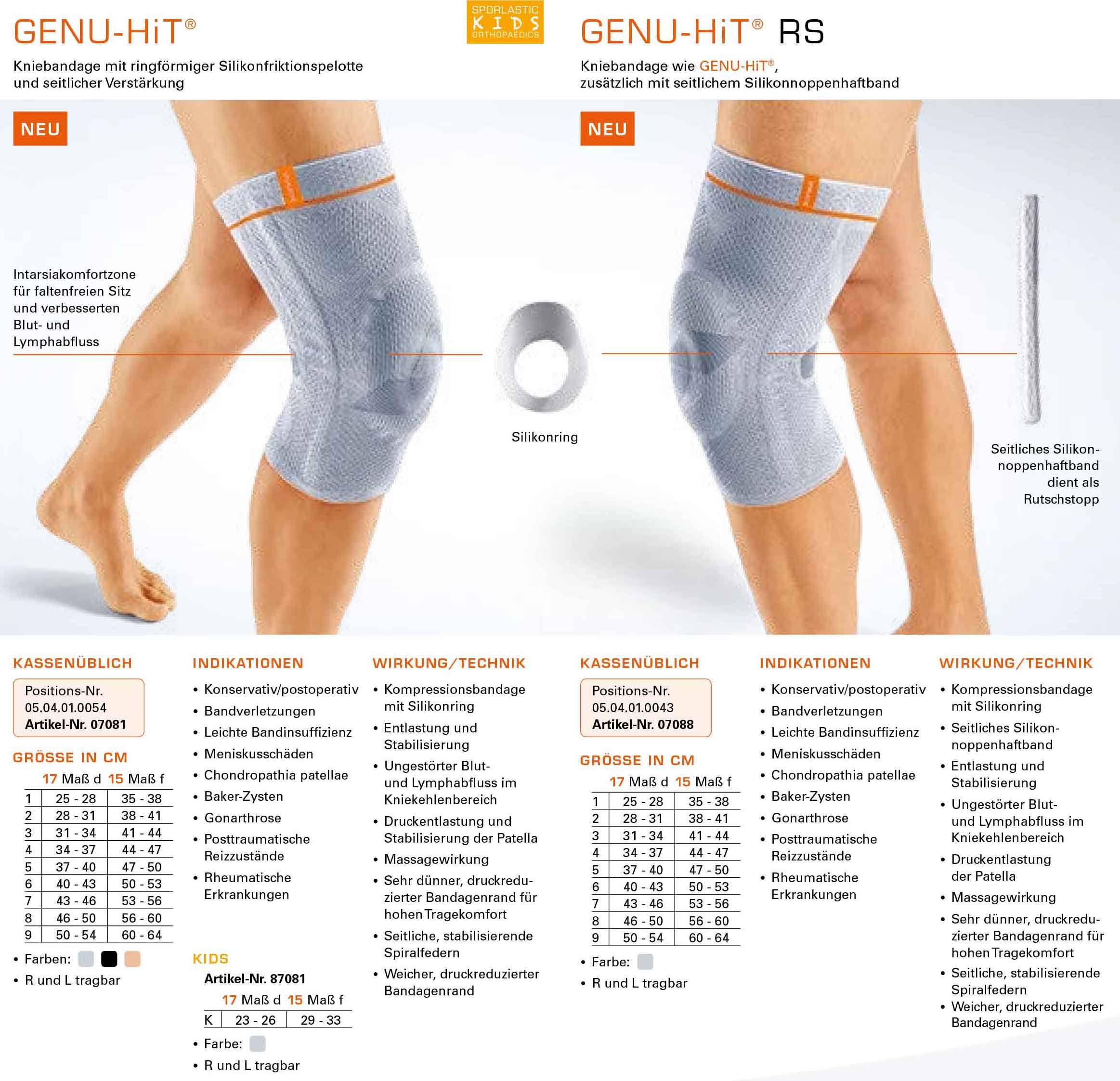 Kniebandage Sporlastic Genu-Hit RS