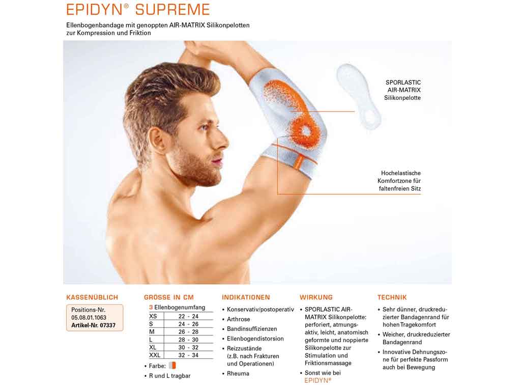 Ellbogenbandage Sporlastic Epidyn Supreme