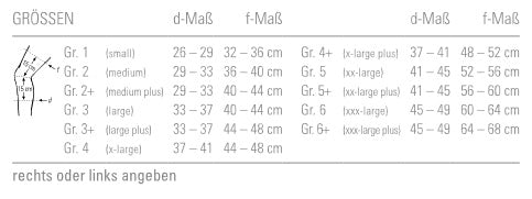 Kniebandage Bort mit einstellbarem Gelenk