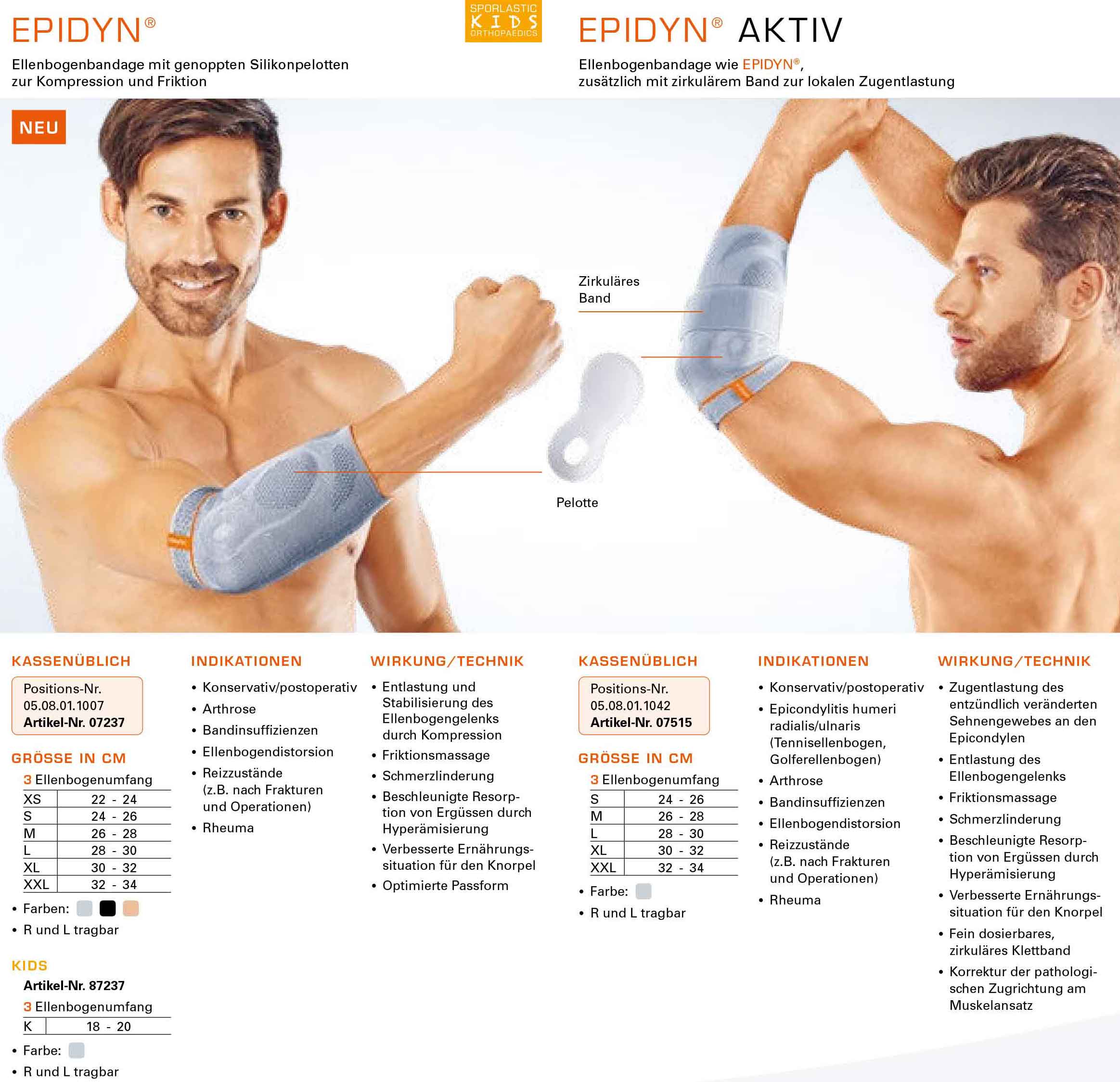 Ellbogenbandage Sporlastic Epidyn Aktiv