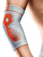 Die Abbildung zeigt die Sporlastic Epidyn Supreme Bandage, eine hochwertige Bandage zur umfassenden Unterstützung des Ellenbogengelenks. Sie besteht aus elastischem, atmungsaktivem Material und bietet gezielte Stabilisierung durch integrierte Silikonpelotten, die sanften Druck auf den Ellenbogen ausüben, um Schmerzen zu lindern und Schwellungen zu reduzieren.